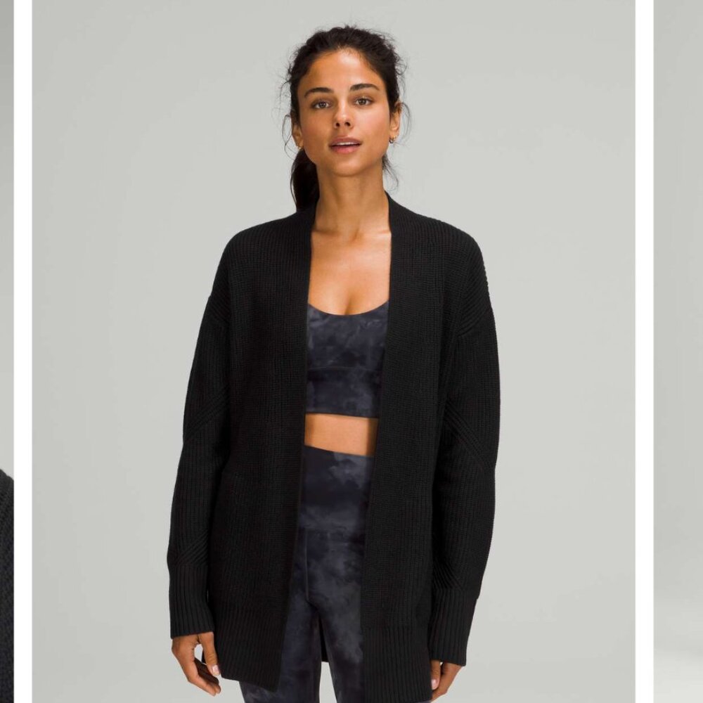 Lululemon Cashlu Sweater Wrap - Black
